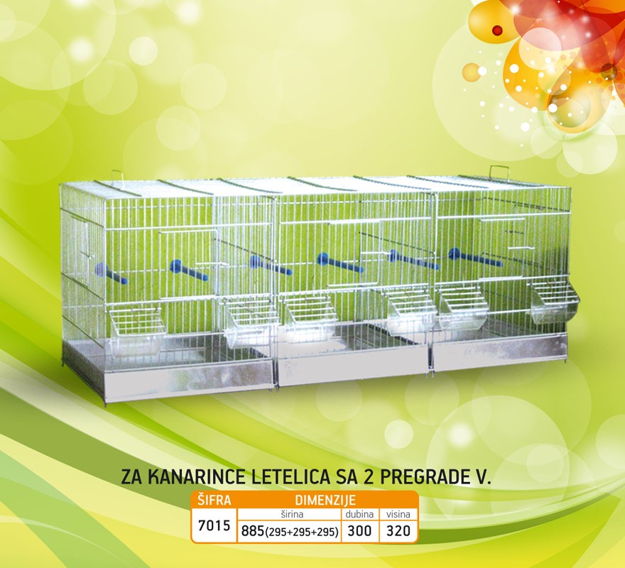 Kavez -Letelica sa 2 pregrade veliki- Š:7015