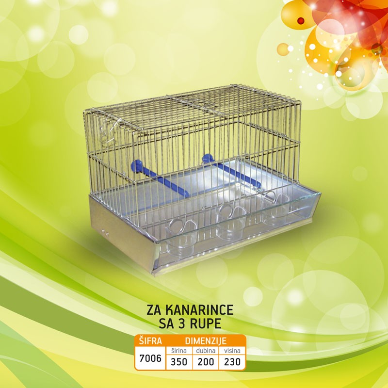 Kavez -Za kanarince sa 3 rupe- Š:7006